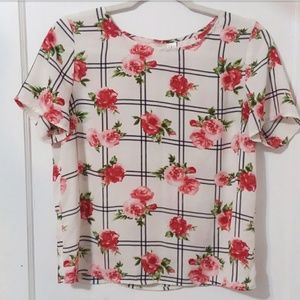 🌹Rose Plaid Blouse🌹